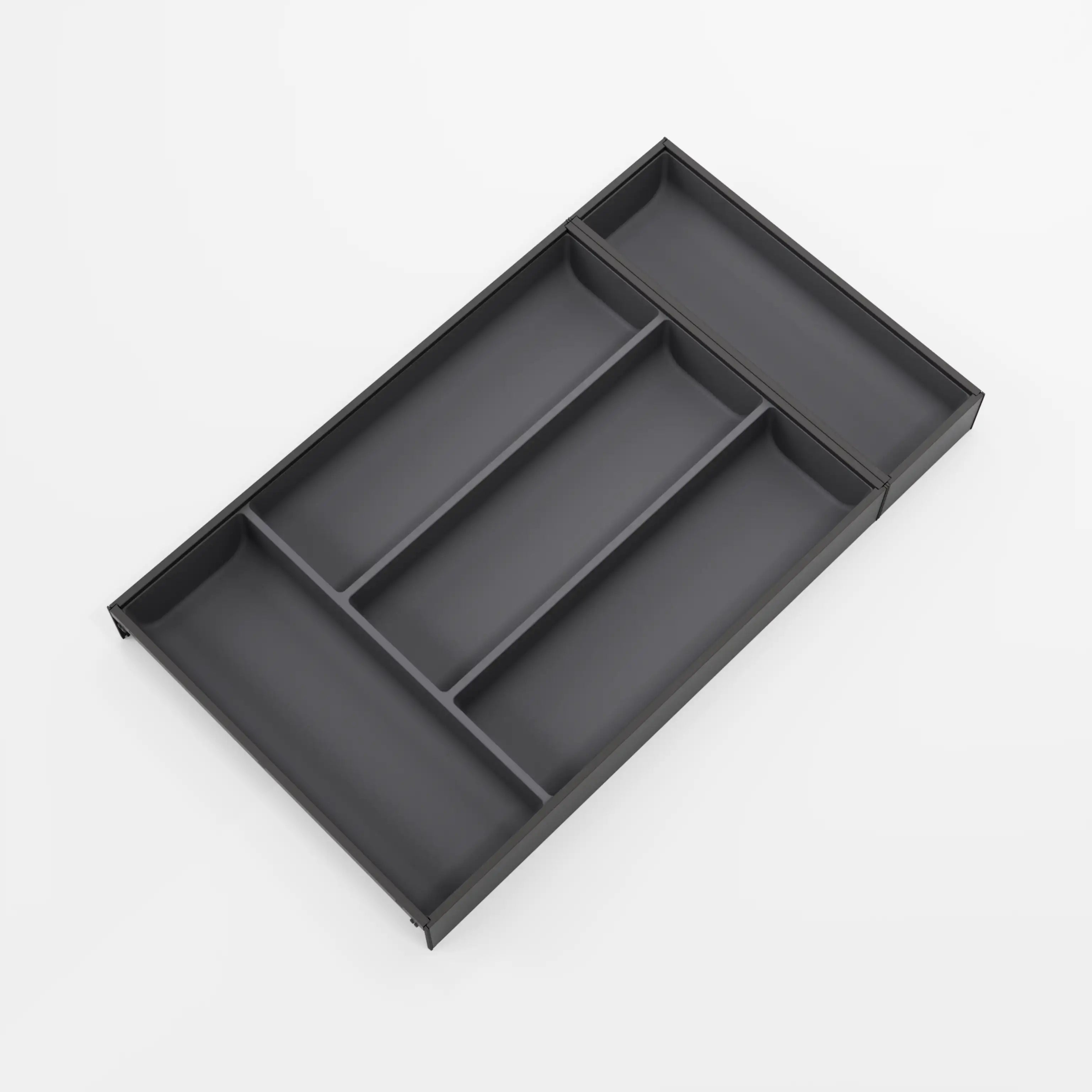AMBIA-LINE Besteckkasten Stahl Soft-Touch (30 cm) Besteck Blum Carbonschwarz 52.2